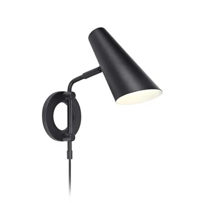 CAL Lampa ścienna czarna