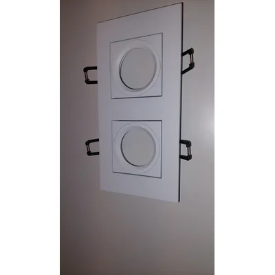 Care Lampa wpuszczana podwójna biała