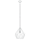 Carlton  Lampa wisząca 31 cm srebrna