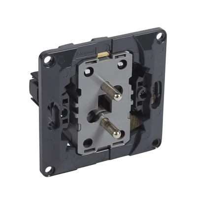 CELIANE - Gniazdo wtyczkowe podwójne 2x2P+Z do instalacji w puszce pojedynczej