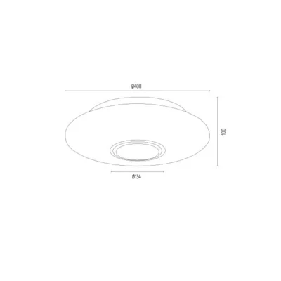 CHICAGO Plafon 40cm 60W IP20 złoty