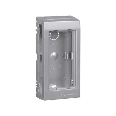 CIMA PRO Obudowa natynkowa 1-modułowa 2xK45 bez pokryw bocznych aluminium