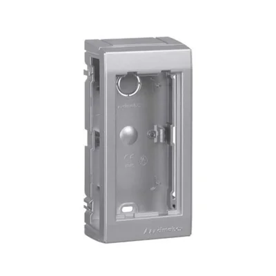 CIMA PRO Obudowa natynkowa 1-modułowa 2xK45 bez pokryw bocznych aluminium