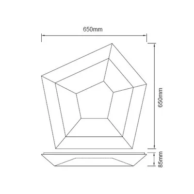 CITY Lampa sufitowa biała