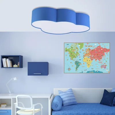CLOUD Lampa sufitowa niebieska