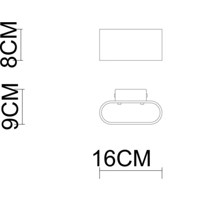 CONCEPT Lampa ścienna biało-złota