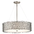 CORAL Lampa wisząca 56cm klasyczny pewter