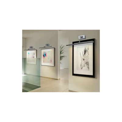 DAVINCI 90 Lampa ścienna czarny chrom