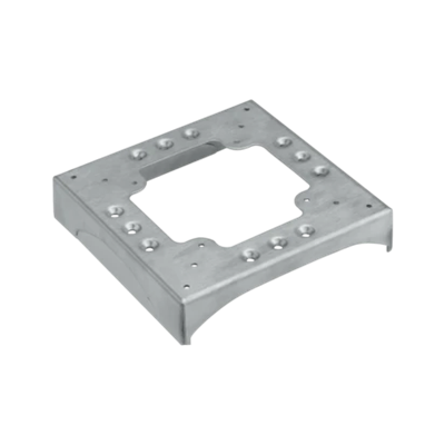 DCS ALU Podstawa do kanałów podłogowych 1 wycięcie 130x18 i 3 nacięcia 85x18 stal nierdzewna