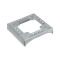 DCS ALU Podstawa do kanałów podłogowych 1 wycięcie 130x18 i 3 nacięcia 85x18 stal nierdzewna