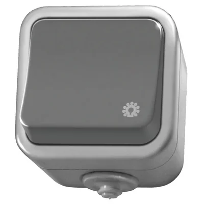 DELFINA Łącznik zwierny "światło" szary