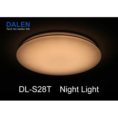 DL-S28T lampa sufitowa LED biała + pilot