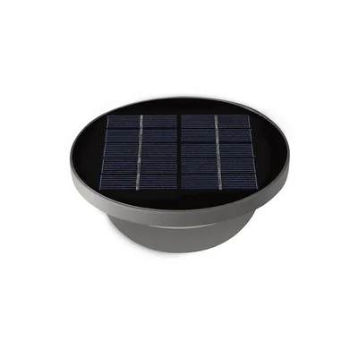 Dusk Lampa ścienna solarna szara