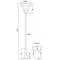 Eco Lampa uliczna 300 cm czarna