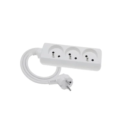 ECONOMIC Przedłużacz 3 gniazda z/u 1,5m H05VV-F 3x1 biały
