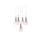 ELEKTRA 5 Lampa wisząca chrom