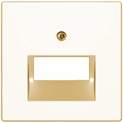 Element centralny do gniazda przyłączeniowego UAE dwukrotnego kremowy połysk