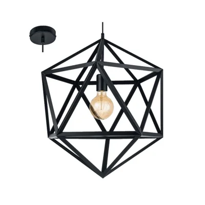 Embleton Lampa wisząca 46 cm czarna