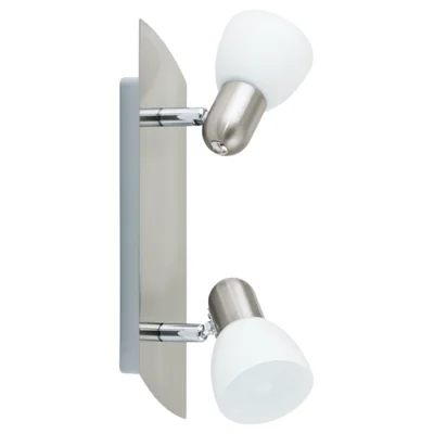 ENEA Lampa ścienno-sufitowa podwójna nikiel satynowy