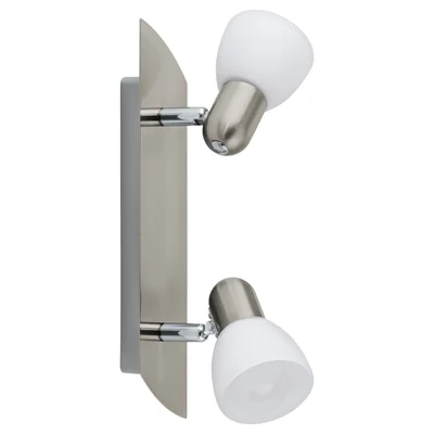 ENEA Lampa ścienno-sufitowa podwójna nikiel satynowy