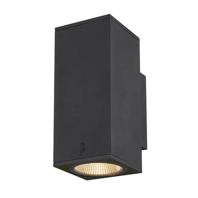 ENOLA SQUARE  UP/DOWN M Lampa zewnętrzna ścienna 20W 1900LM 3000K/4000K IP65 czarna