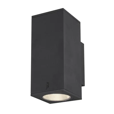 ENOLA SQUARE  UP/DOWN M Lampa zewnętrzna ścienna 20W 1900LM 3000K/4000K IP65 czarna