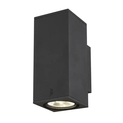 ENOLA SQUARE  UP/DOWN M Lampa zewnętrzna ścienna 20W 1900LM 3000K/4000K IP65 czarna