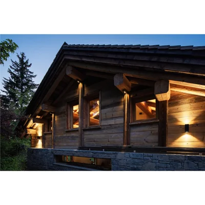 ENOLA SQUARE  UP/DOWN M Lampa zewnętrzna ścienna 20W 1900LM 3000K/4000K IP65 czarna