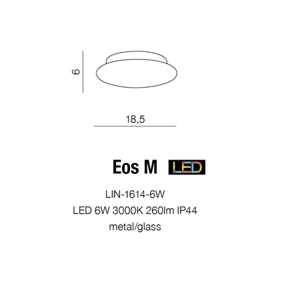 EOS M Lampa sufitowa biała