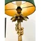 EXTRAVAGANZA COCONUT Lampa stołowa E27 IP20  mosiężna z zielonym abażurem