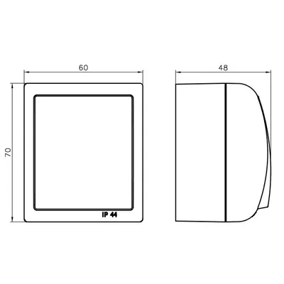 FALA Łącznik jednobiegunowy z podświetleniem biały