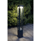 FAN KWADRAT Lampa zewnętrzna stojąca 80 cm ciemny popiel