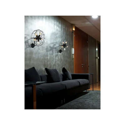 FAN WALL Lampa ścienna czarna