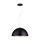 GAETANO 1 Lampa wisząca 53 cm czarna/miedź