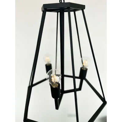 GEOMETRIC 3 Lampa wisząca E27 IP20 czarna