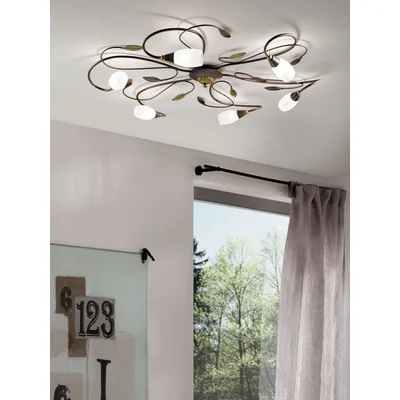 Gerbera 1 Lampa sufitowa brązowy antyczny