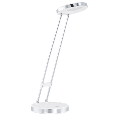 Gexo Lampa biurkowa chrom/biały