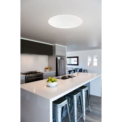 Giron-S Lampa sufitowa z pilotem 76 cm biała