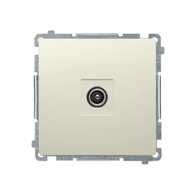 Gniazdo antenowe pojedyncze końcowe moduł beżowy