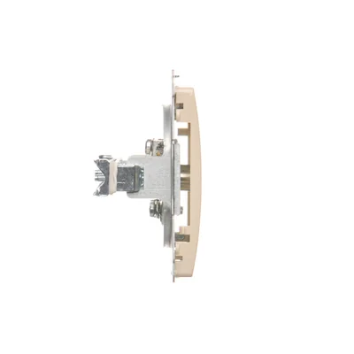 Gniazdo antenowe pojedyncze końcowe moduł beżowy