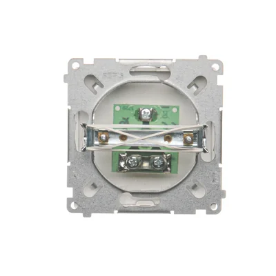 Gniazdo antenowe pojedyncze końcowe moduł białe