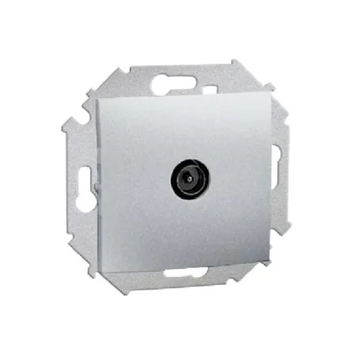 Gniazdo antenowe pojedyncze moduł aluminium (metalik)