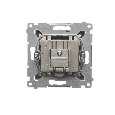 Gniazdo antenowe R-TV końcowe separowane (moduł), antracyt (metalik)