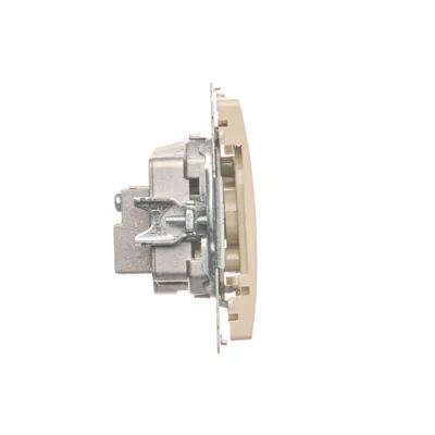 Gniazdo antenowe R-TV końcowe, separowane (moduł) beż