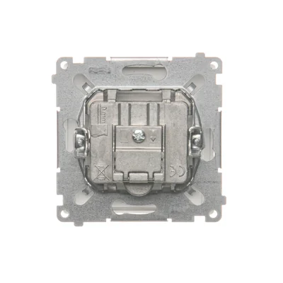 Gniazdo antenowe R-TV końcowe, separowane (moduł) białe