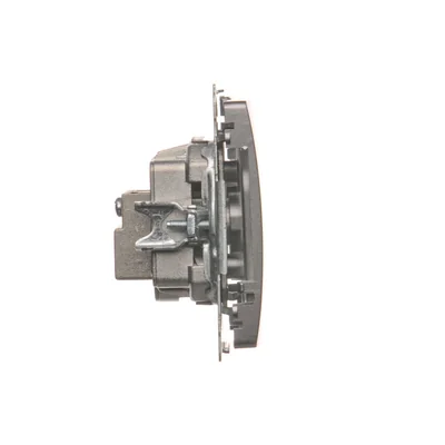 Gniazdo antenowe R-TV końcowe separowane (moduł) inox (metalik)