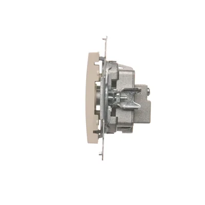 Gniazdo antenowe R-TV końcowe separowane (moduł), krem