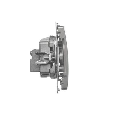 Gniazdo antenowe R-TV końcowe separowane (moduł) satyna (metalik)