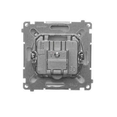 Gniazdo antenowe R-TV przelotowe (moduł) tłumienie 10dB satyna (metalik)