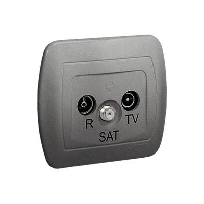 Gniazdo antenowe R-TV-SAT końcowe